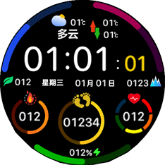 小米color圆形进度条表盘