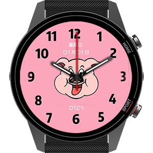 小米COLOR-粉猪表盘